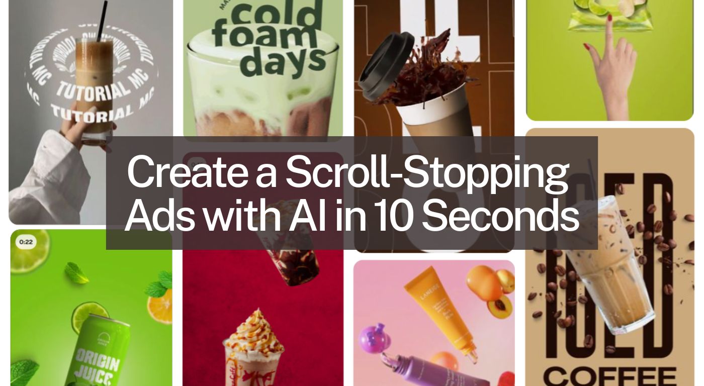 Create a Scroll-Stopping Ads with AI in 10 Seconds